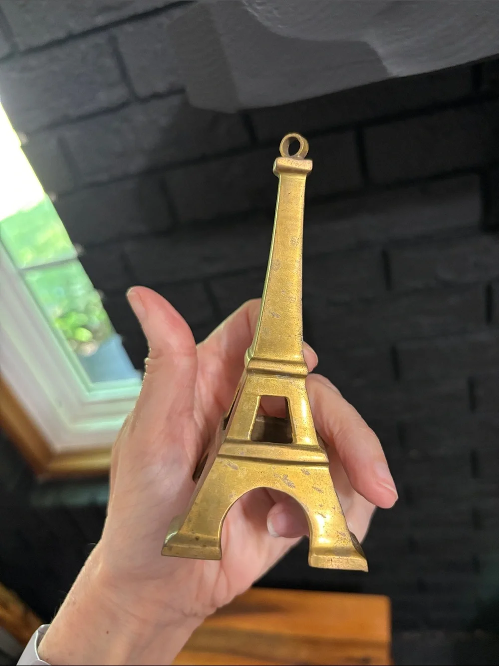 Brass Eiffel Tower made in India. Paris Decor or ornament Restoration Hardware